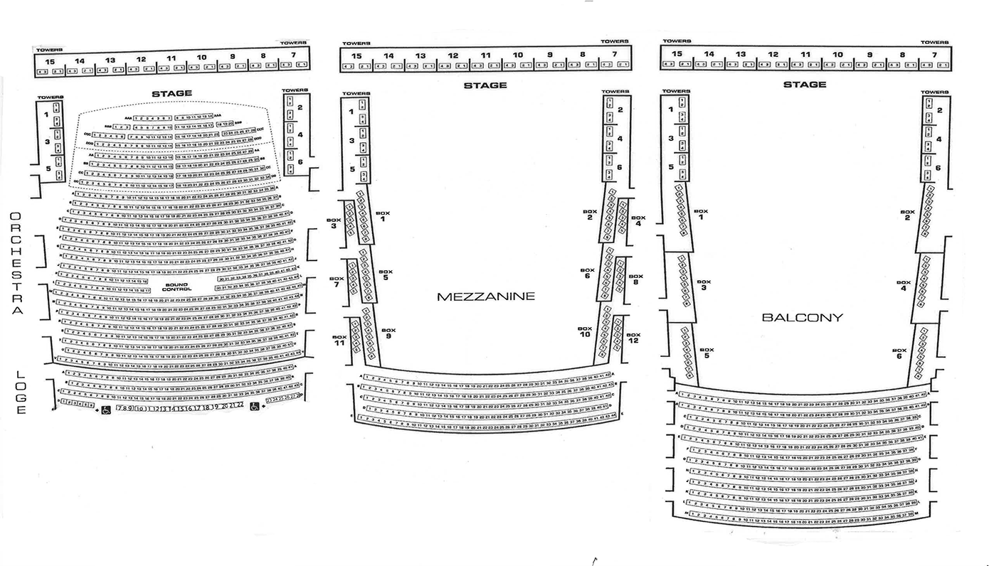 Pikes Peak Center Colorado Springs Seating Chart